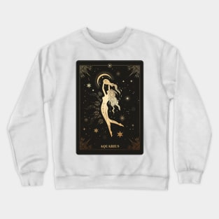 Aquarius Zodiac Sign Crewneck Sweatshirt